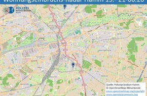 Polizeipräsidium Hamm: POL-HAM: Wohnungseinbruchs-Radar Hamm 15. - 21. Juni 2020