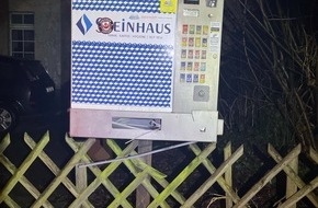 Kreispolizeibeh&ouml;rde Soest: POL-SO: Zigarettenautomat gesprengt