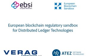 Atez Software Technologies GmbH: Atez Software Technologies wurde von der Europäischen Kommission für die Teilnahme an der European Blockchain and Distributed Ledger Technologies (DLT) Regulatory Sandbox ausgewählt.