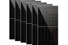PEARL GmbH: revolt Monokristalline Solarmodule, 380 oder 550 Watt, IP68, MC4, schwarz, 6er-Set: Strom selbst erzeugen - dank Halbzellen-Technologie besonders effizient