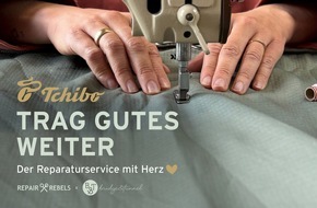 Tchibo GmbH: Trag Gutes Weiter: Tchibo testet Textil-Reparaturservice mit den Partnern Repair Rebels und Bridge&Tunnel