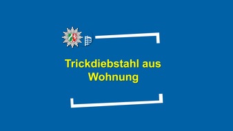 Polizeipräsidium Oberhausen: POL-OB: Trickdiebstahl aus Wohnung - Mehrere tausend Euro entwendet