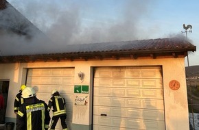 Polizeidirektion Landau: POL-PDLD: Brand einer Doppelgarage
