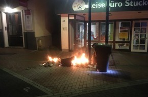 Freiwillige Feuerwehr Lage: FW Lage: Brannt von mehreren gelben Säcken in der Innenstadt - 20.09.2018 -3:46 Uhr