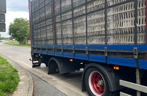Polizeiinspektion Cuxhaven: POL-CUX: Geflügeltransport stillgelegt