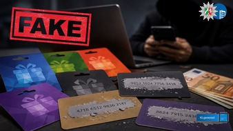 Polizeipr&auml;sidium Oberhausen: POL-OB: Polizei Oberhausen warnt vor Betrug mit Geschenkgutscheinen &uuml;ber digitale Kan&auml;le