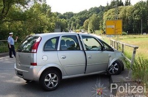 Polizeipräsidium Westpfalz: POL-PPWP: Gegen Brückengeländer geprallt