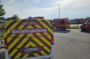 Kreisfeuerwehr Rotenburg (Wümme): FW-ROW: Gasaustritt auf Firmengelände