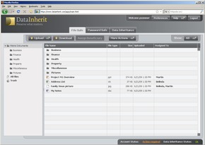 DataInherit - Der erste Internet-Datensafe mit Datenvererbung