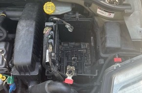Polizei Hagen: POL-HA: Batterie aus Auto in Wehringhausen gestohlen