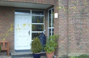 Polizei Rhein-Erft-Kreis: POL-REK: Sachbeschädigung durch Farbe an Einfamilienhaus