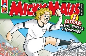 Egmont Ehapa Media GmbH: Fu&szlig;ballstar Nick Woltemade duckifiziert im Micky Maus Magazin!