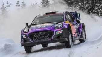 Ford-Werke GmbH: Eisige Bedingungen, heiße Action: M-Sport Ford will Platz 1 in der Marken-WM bei der Rallye Schweden verteidigen