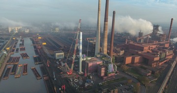 Weitere Verbesserung der Umweltsituation in Duisburg: Weltweit größte Tuchfilteranlage für die Sintererzeugung bei thyssenkrupp in Betrieb gegangen