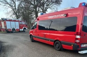 Freiwillige Feuerwehr Aurich: FW-AUR: Beschädigte Gasleitung und technischer Defekt sorgten für Einsätze der Feuerwehr Sandhorst