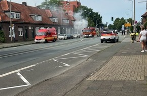 Feuerwehr Gronau: FW Gronau: Brand eines Reihenhauses an der Ochtruper Straße