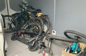 Polizei Essen: POL-E: Essen: Ermittlungserfolg der EG Fahrrad - GPS-Tracker führt die Polizei zu gestohlenen Zweirädern