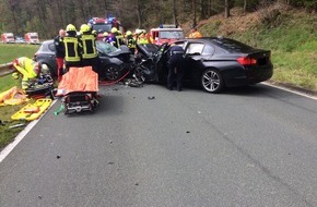 Kreispolizeibehörde Olpe: POL-OE: Schwerer Verkehrsunfall zwischen Olpe und Rhonard - Update