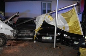 Polizeipräsidium Rheinpfalz: POL-PPRP: Unfall mit hohem Sach- und Personenschaden