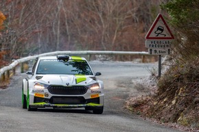 Rallye Monte Carlo: Wettbewerbspremiere des Škoda Fabia RS Rally2 in der Weltmeisterschaft
