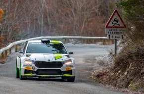 Skoda Auto Deutschland GmbH: Rallye Monte Carlo: Wettbewerbspremiere des Škoda Fabia RS Rally2 in der Weltmeisterschaft