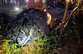 Polizei Minden-Lübbecke: POL-MI: Auto überschlägt sich nach Überholmanöver