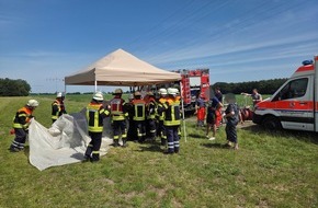 Kreisfeuerwehr Rotenburg (Wümme): FW-ROW: Kinder bei 30 Grad im Fahrzeug eingeschlossen