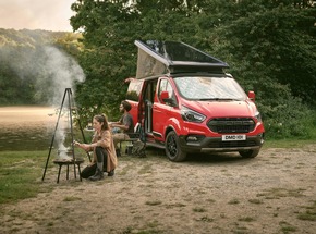 Au Suisse Caravan Salon, Ford présente en première suisse les nouvelles variantes Active et Trail de sa gamme Nugget.
