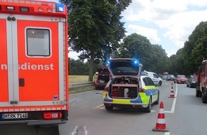 Polizeiinspektion Hameln-Pyrmont/Holzminden: POL-HM: Zwei Verletzte nach Zusammenstoß auf der Bundesstraße 442