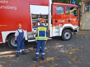 FW-AR: Jahresübung der Jugendfeuerwehr Arnsberg: Einsatz unter realistischen Bedingungen