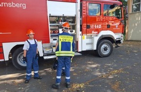 Feuerwehr der Stadt Arnsberg: FW-AR: Jahresübung der Jugendfeuerwehr Arnsberg: Einsatz unter realistischen Bedingungen