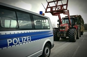 Polizeidirektion Lüneburg: POL-LG: Erwartete Blockadeaktionen der Landwirtinnen und Landwirte im Zuständigkeitsbereich der Polizeidirektion Lüneburg