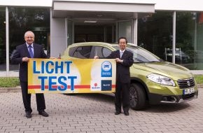 ZDK Zentralverband Deutsches Kraftfahrzeuggewerbe e.V.: Licht-Test 2014 verlost Suzuki SX4 S-Cross