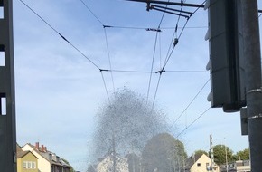 Feuerwehr Bochum: FW-BO: Wasserfontäne auf dem Castroper Hellweg