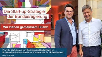 BPD BusinessplanDeutschland GmbH: Die Start-up-Strategie der Bundesregierung: Prof. Dr. Mark Ayoub von BusinessplanDeutschland zu Besuch im Bundeswirtschaftsministerium