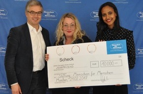 Stiftung Menschen für Menschen: 10.000 Euro Spende für die Stiftung Menschen für Menschen