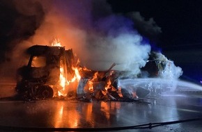 Verkehrsdirektion Koblenz: POL-VDKO: LKW-Brand / Vollsperrung der A61.