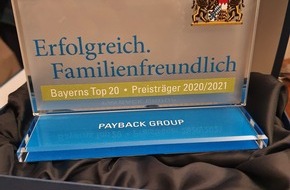 PAYBACK GmbH: Die PAYBACK GROUP gehört zu "Bayerns 20 familienfreundlichsten Unternehmen" - Feierliche Preisverleihung des Staatsministeriums in der Münchner Residenz