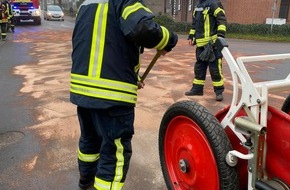Freiwillige Feuerwehr Kranenburg: FW Kranenburg: Ölspur auf der Gocher Straße
