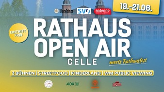 Stadt Celle Tourismus: Sommer, Genuss und Gemeinschaft: Rathaus Open Air und Familienfest laden in den Stadtpark ein
