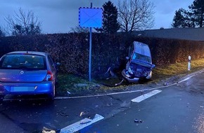 Polizeipräsidium Hamm: POL-HAM: Schwerer Verkehrsunfall endet glimpflich