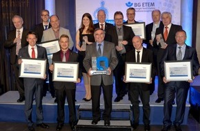 BG ETEM - Berufsgenossenschaft Energie Textil Elektro Medienerzeugnisse: Sechs Mal Sicherheit / BG ETEM zeichnet Unternehmen aus (FOTO)