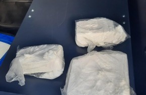 Bundespolizeidirektion Sankt Augustin: BPOL NRW: Bundespolizei stellt ein Kilogramm Kokain im Rahmen der Grenzkontrollen sicher
