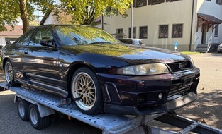 Hauptzollamt Ulm: HZA-UL: Sportwagen aus der Schweiz verzollt/Nissan Skyline für 50.000 Euro