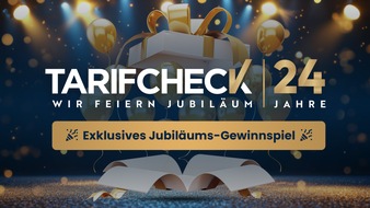 TARIFCHECK24 GmbH: 24 Jahre Erfolgsgeschichte TARIFCHECK24: Geburtstagsparty mit spektakulären Gewinnen