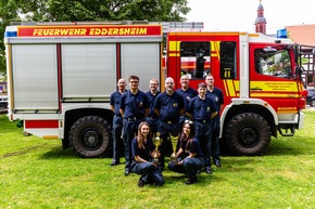 Feuerwehr MTK: Kreisentscheid der Hessischen Feuerwehrleistungsübung: Feuerwehr Eddersheim verteidigt ersten Platz