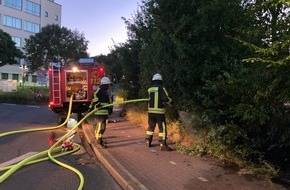 Feuerwehr Hattingen: FW-EN: Zwei kleinere Böschungsbrände am Abend