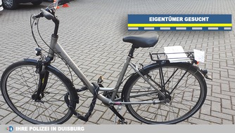 Polizei Duisburg: POL-DU: Hochfeld: Fahrraddiebe erwischt - Eigentümer gesucht