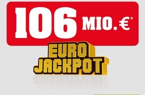 Sächsische Lotto-GmbH: Historische Jackpotsumme: Über 100 Millionen Euro am Freitag bei Eurojackpot