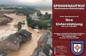 Kreisfeuerwehrverband Segeberg: FW-SE: Hilfe für Einsatzkräfte im Kataststrophengebiet